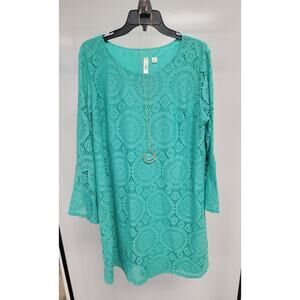 TACERA Lace Spring Dress with Jewelry Ensemble Included 2X   0220